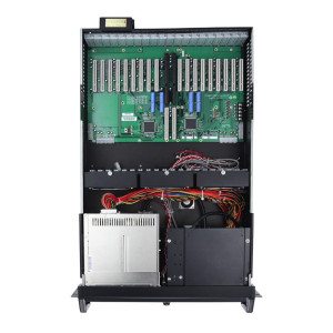 Axiomtek AX61492 4U 20-slot Rackmount chassis, three 5.25" and two 3.5" HDD drive bays